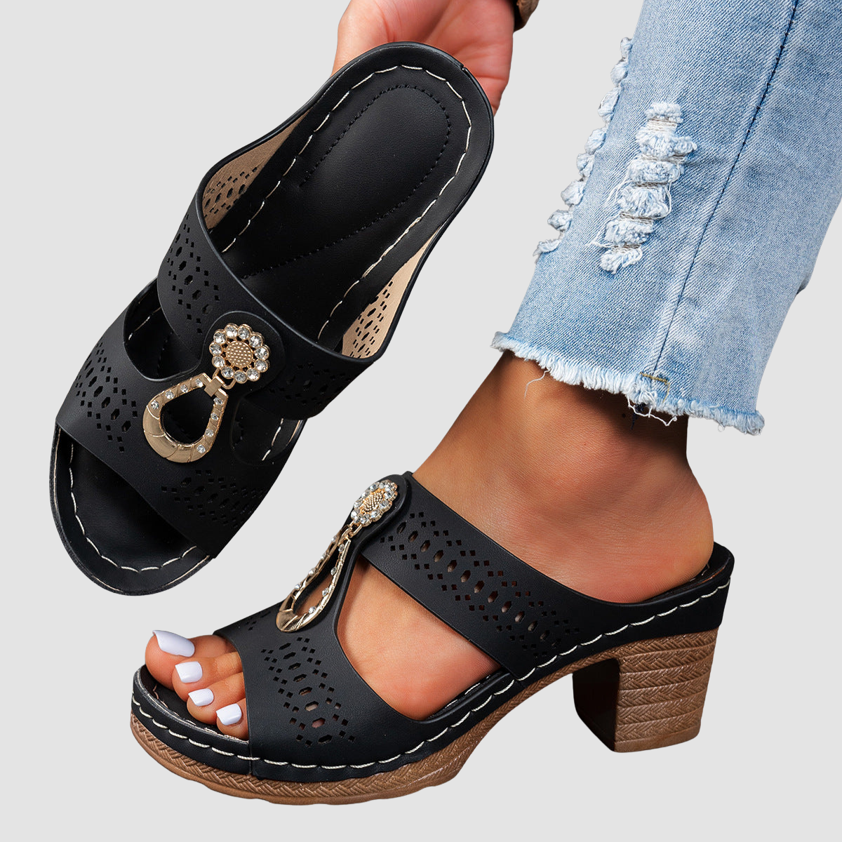 Ruby | Orthopedic Heel Sandals