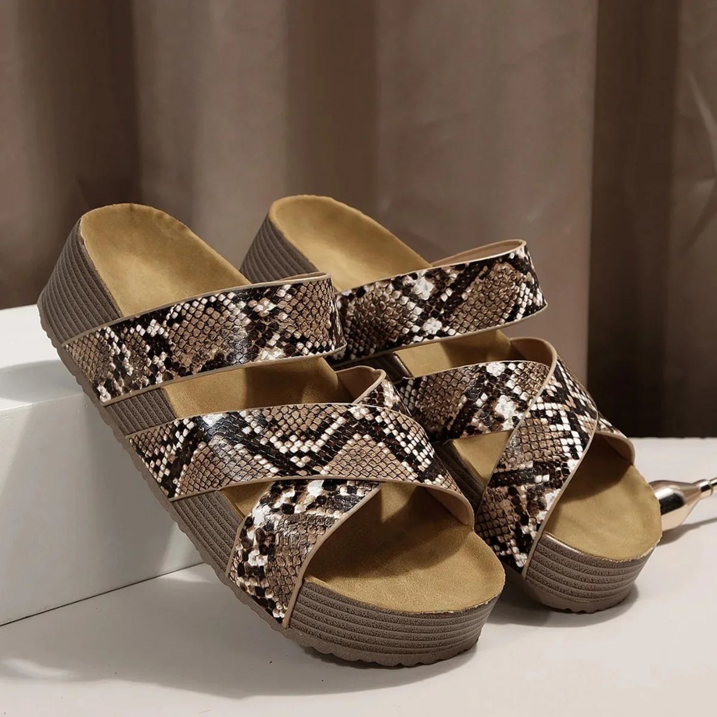 Amelia | Orthopedic Leather Strap Sandals