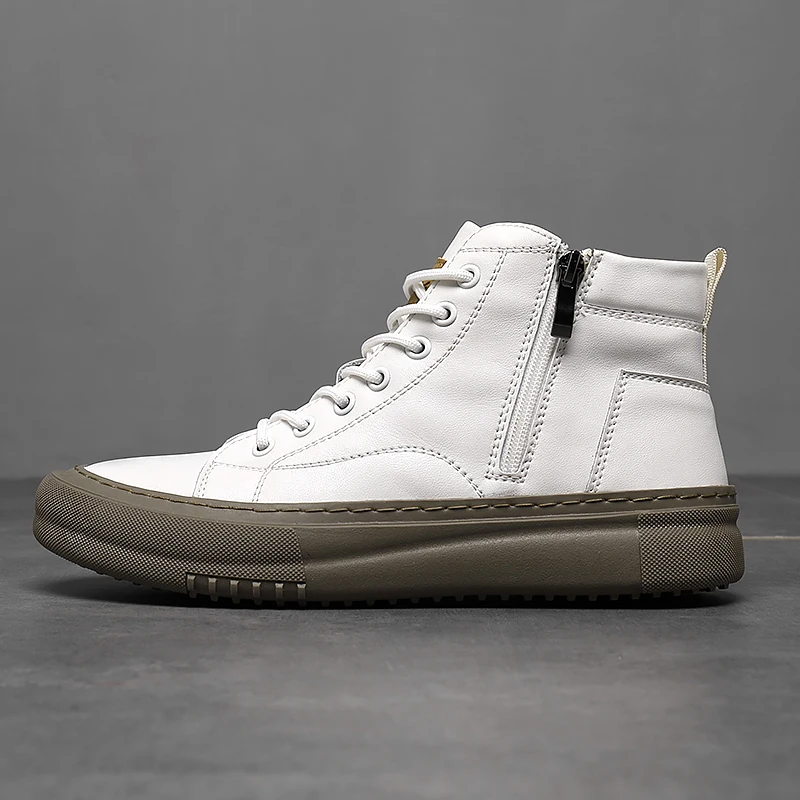 Miguel | Zapatillas altas de cuero sintético
