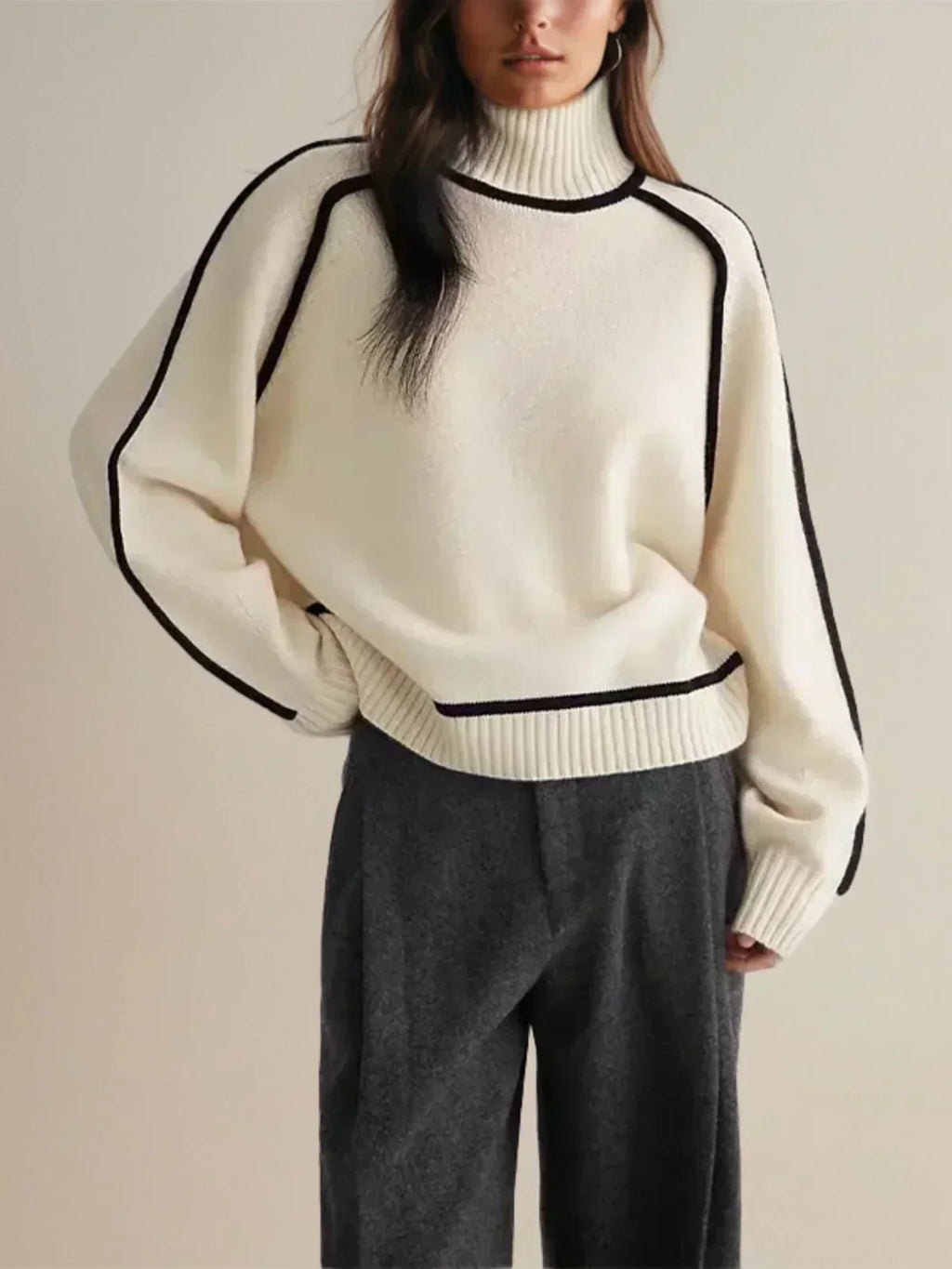 Donna | 優雅高領毛衣
