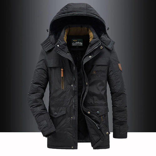 Carlos | Abrigo de invierno cálido para hombre de mezcla de lana premium y forro polar